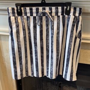 Striped Blue/White Women's Skirt size L worn once. Listing #18111